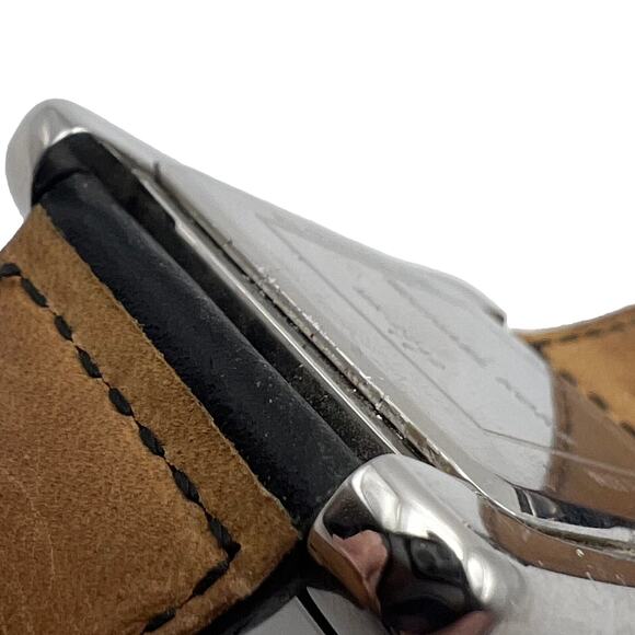 Michael Kors Quartz Watch Womens Stainless Steel MK-2242 Silver Embossed Leather - Picture 15 of 16